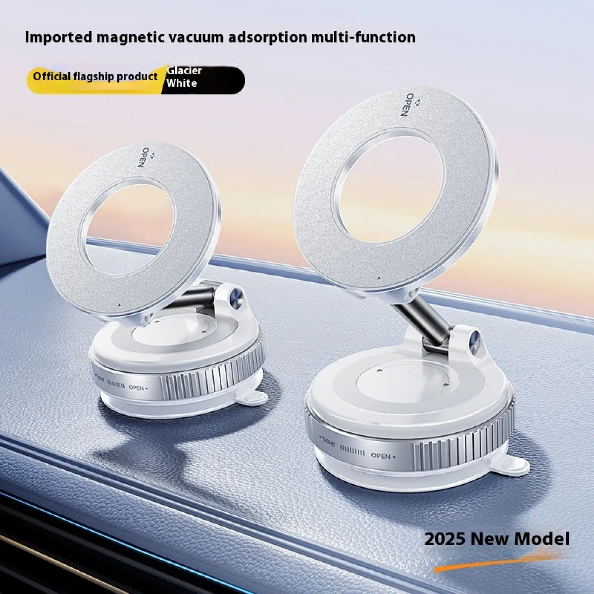 Magnetic Car Phone Holder – Dashboard Mount, Adjustable Angle