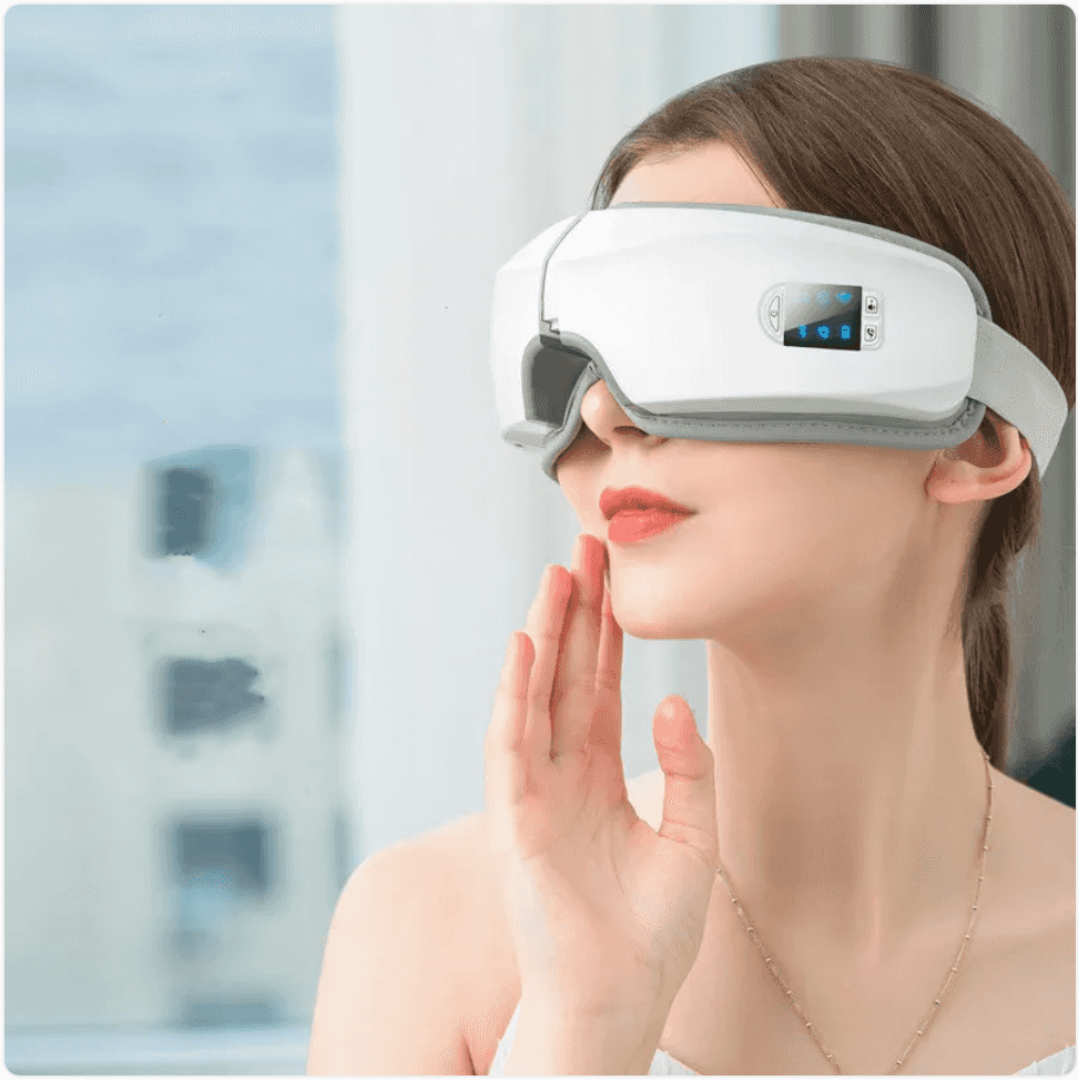 Rechargeable Eye Massager – Air Pressure, Heat,