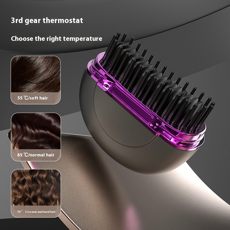 Mini Steam Hair Straightener – USB Rechargeable & Travel-Ready