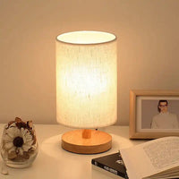 Wooden Dimmable Bedside Lamp

