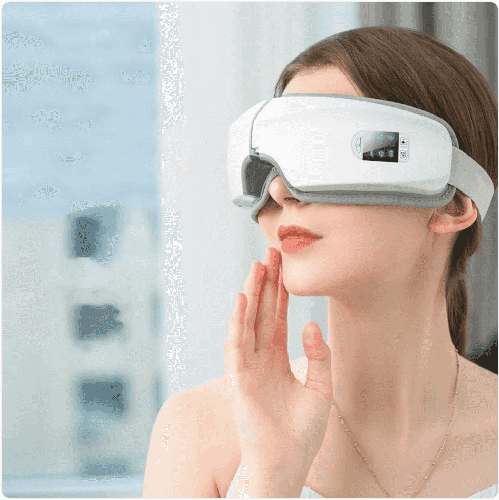 Rechargeable Eye Massager – Air Pressure, Heat,