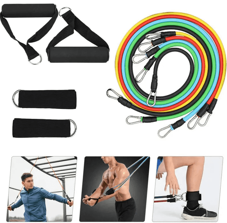 11-Piece TPE Resistance Training Band Set — Vers...

