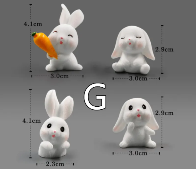 Mini Resin Animal Figurines – DIY Fairy Garden & Terrarium Decor
