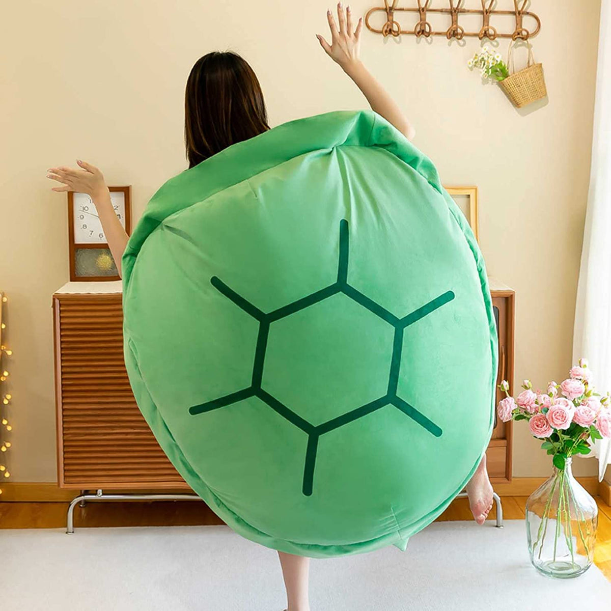 Wearable Turtle Shell Cushion – Fun Novelty Pillow for Kids & Adults