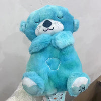 Baby Soothing Otter Plush Toy – Sound Machine with Breathing Motion & Soft Lights