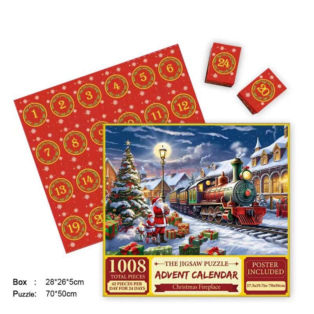 Christmas Advent Calendar Jigsaw Puzzle – Daily Countdown to Christmas