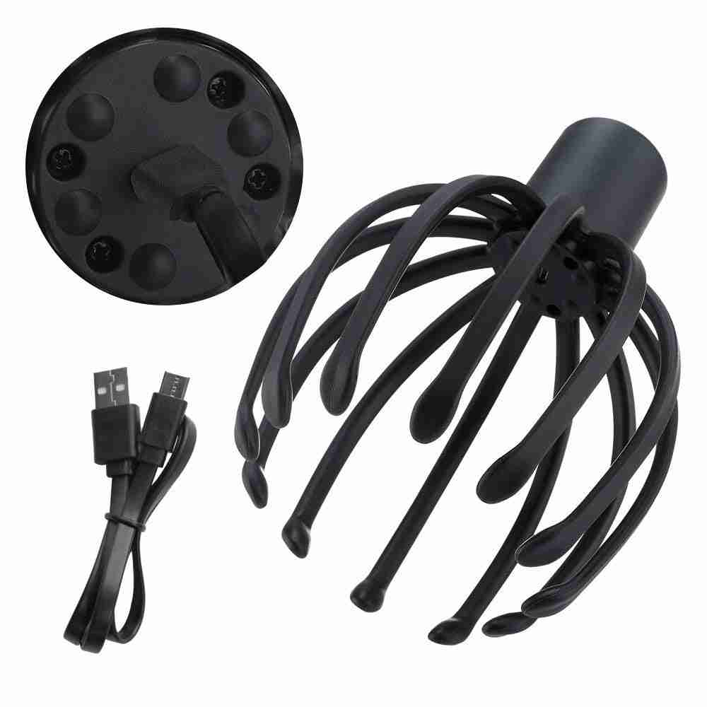 USB Rechargeable Electric Scalp Massager – 12 TP...


