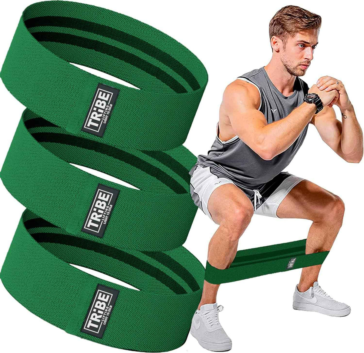 Fabric Resistance Bands for Legs & Glutes