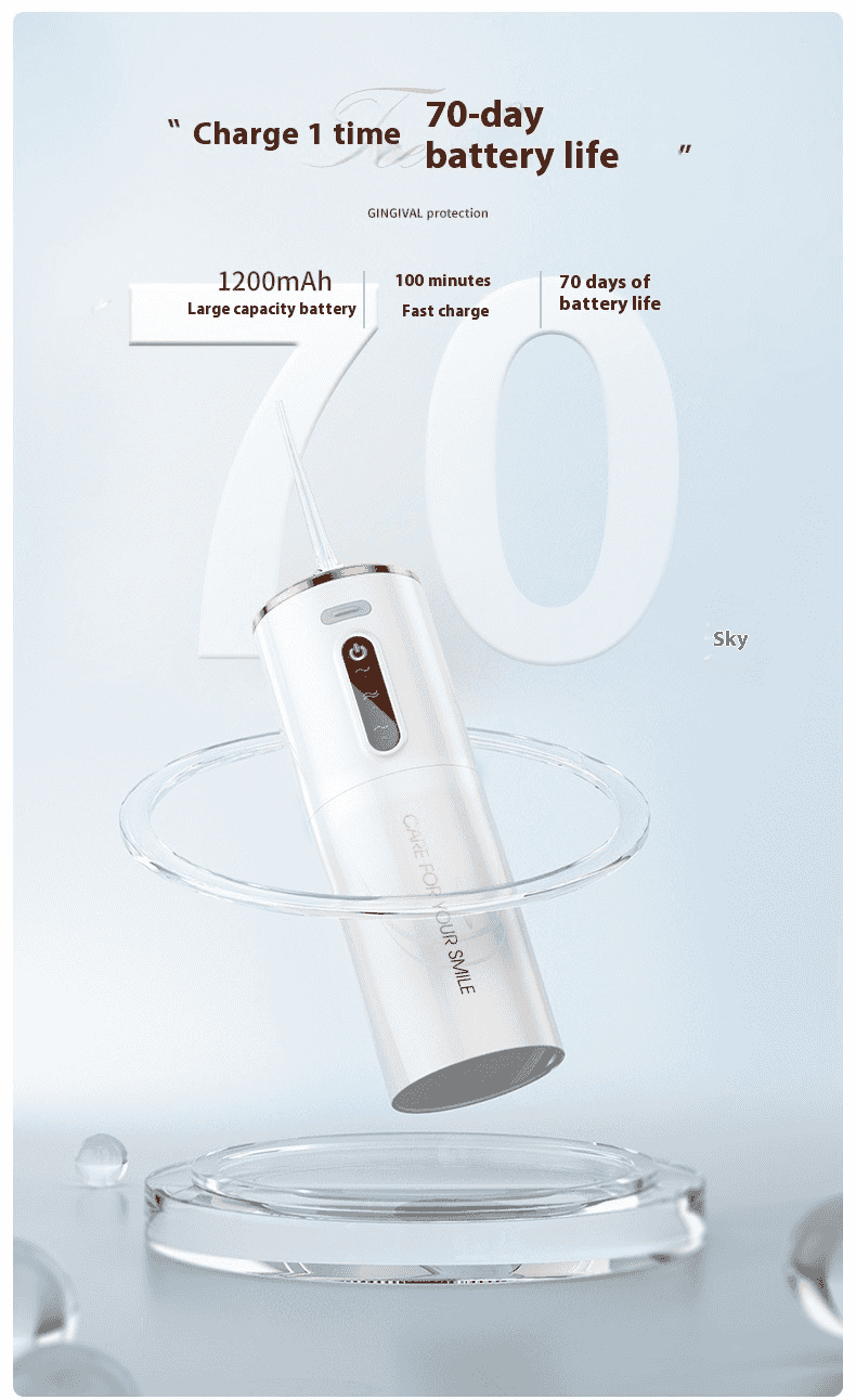 Portable Water Flosser — USB Rechargeable Oral I...

