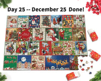 Christmas Advent Calendar Jigsaw Puzzle – Daily Countdown to Christmas