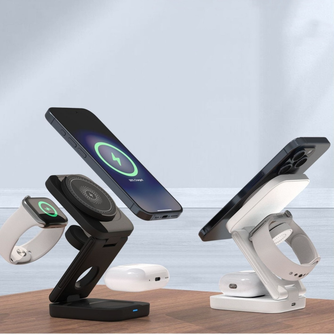 3-in-1 MagSafe Wireless Charging Station | iPhone, Apple Watch & AirPods