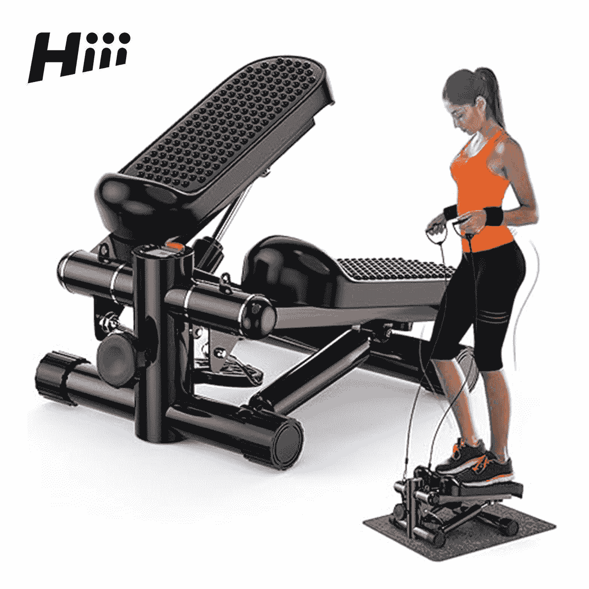 Stepper with Resistance Bands