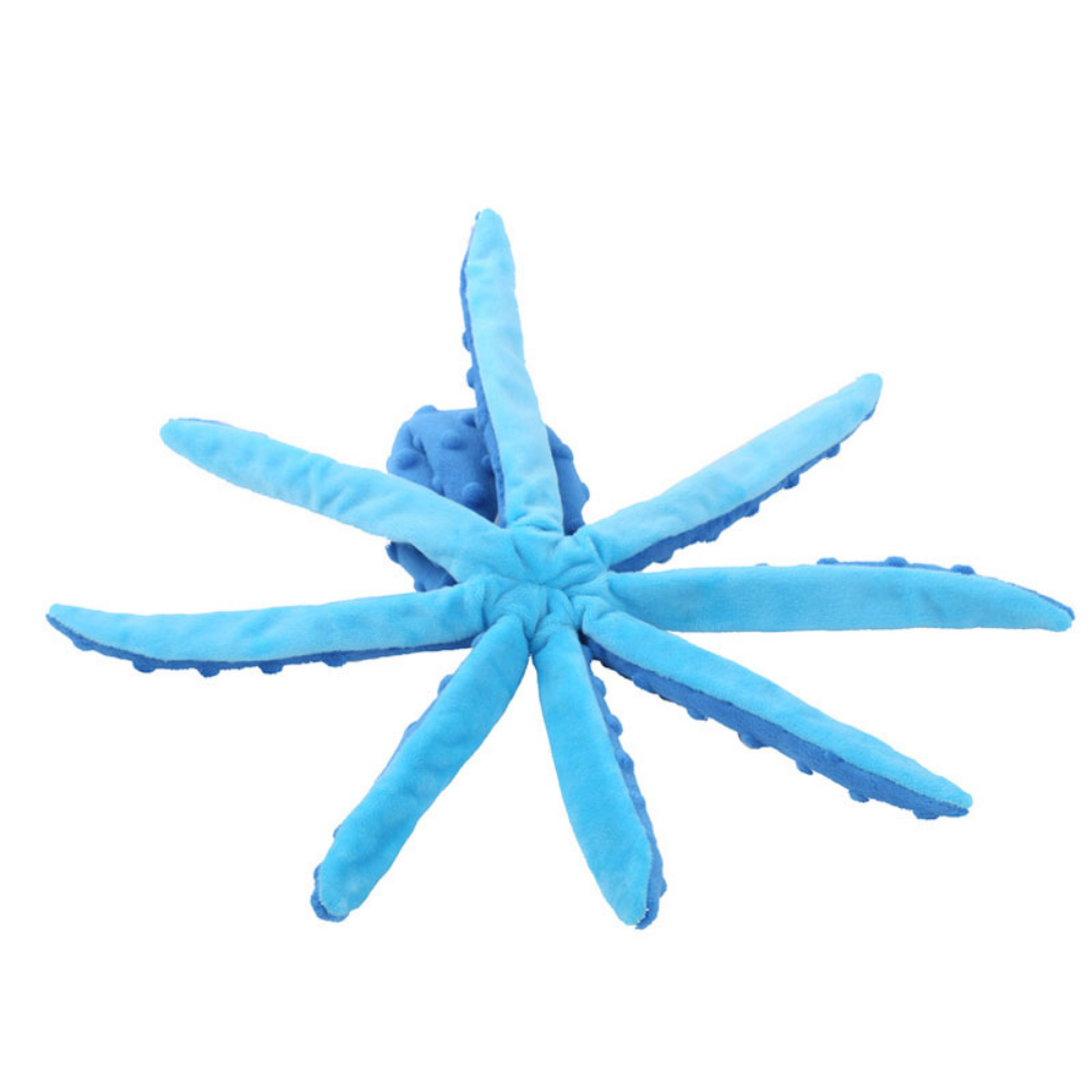 Interactive Squeaky Plush Octopus Pet Toy – Bite-Resistant Fun