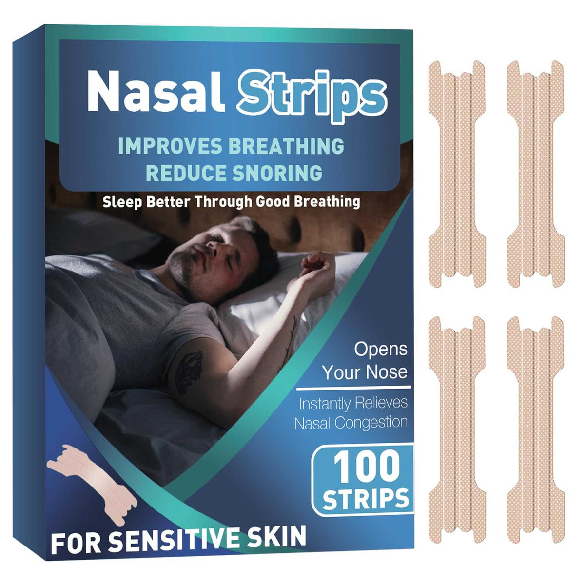 Nasal Strips for Snoring 100-Pack

