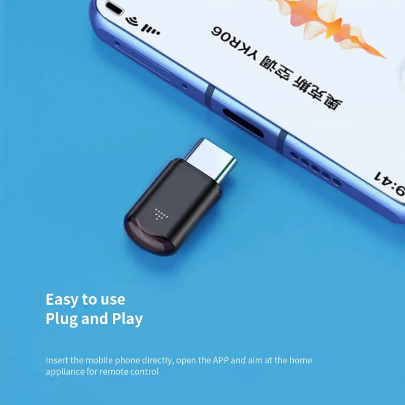 Smart IR Remote Control Adapter for Phone – Type-C, Micro USB & iPhone