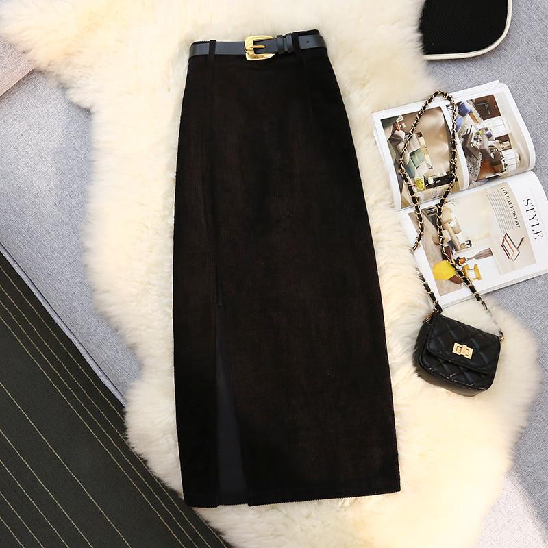 High Waist A-Line Corduroy Skirt – Timeless Autumn Style
