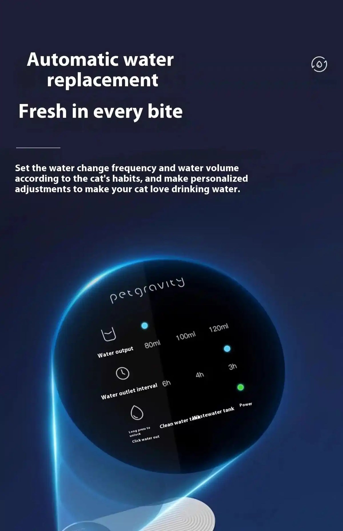 Cordless Pet Water Fountain with Smart Alerts

