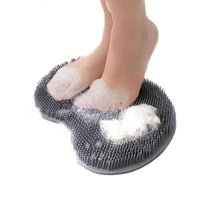 Silicone Shower Foot & Back Scrubber Mat - Wall-...

