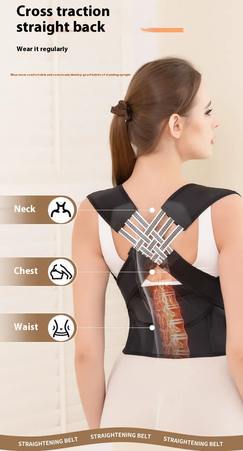 Adjustable Posture Corrector Band – Shoulder & Upper Back Support