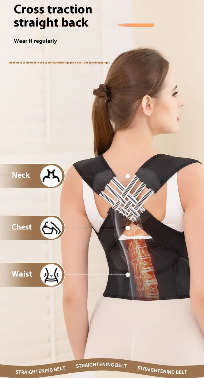 Adjustable Posture Corrector Band – Shoulder & Upper Back Support