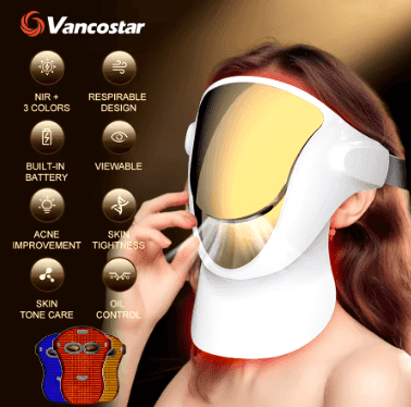 LED Colour Light Therapy Facial Mask – Whitening