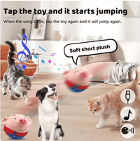 Motion-Activated Squeaky Plush Dog Toy | Bounces...

