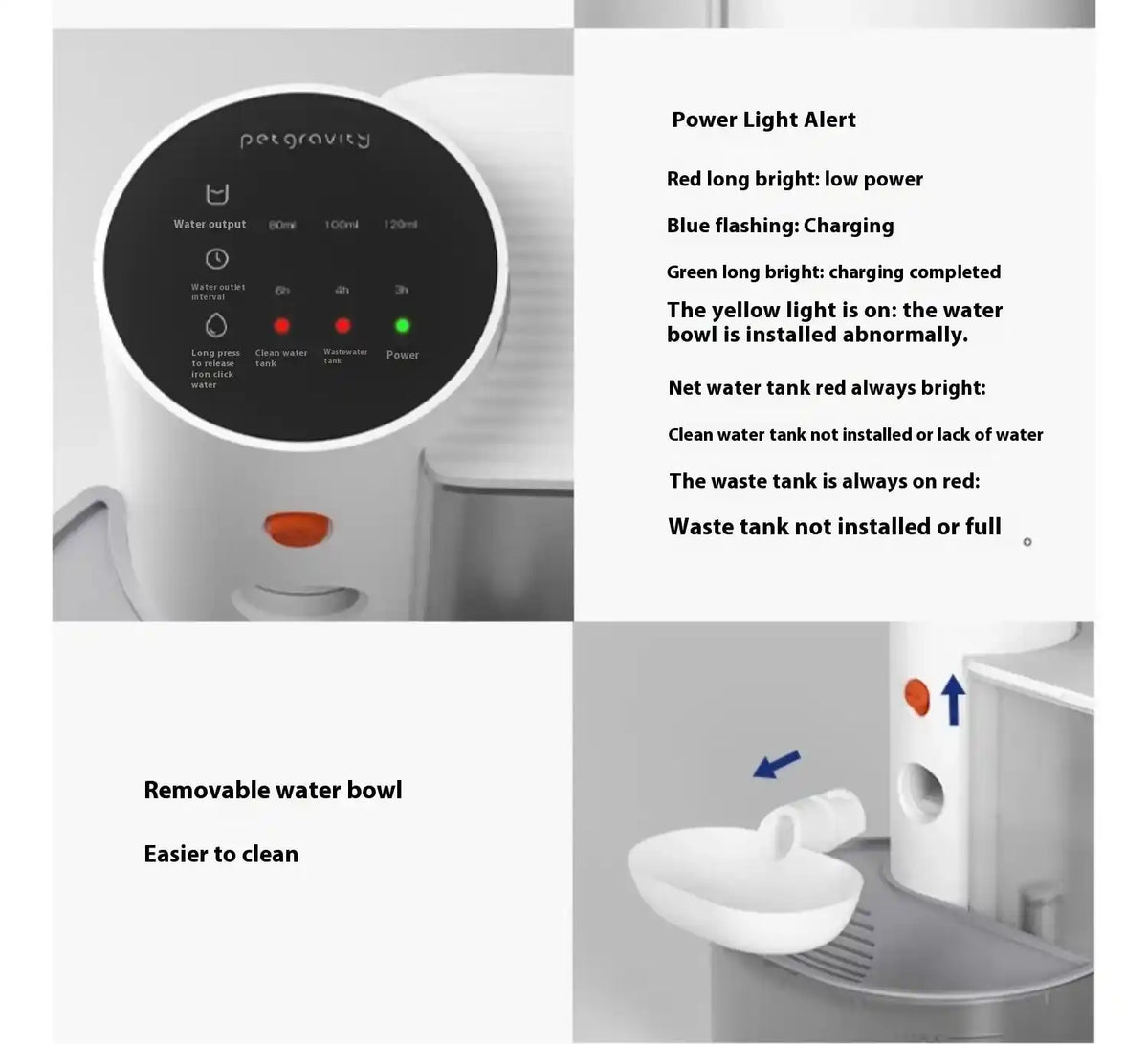 Cordless Pet Water Fountain with Smart Alerts

