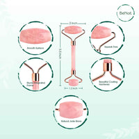 Rose Quartz Facial Roller – Natural Cooling Ston...

