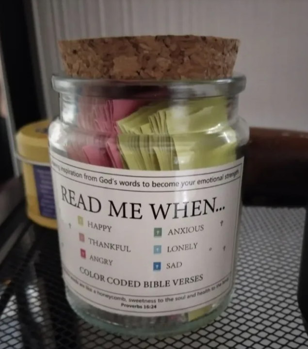 Bible Verses in a Jar – Daily Scripture Cards