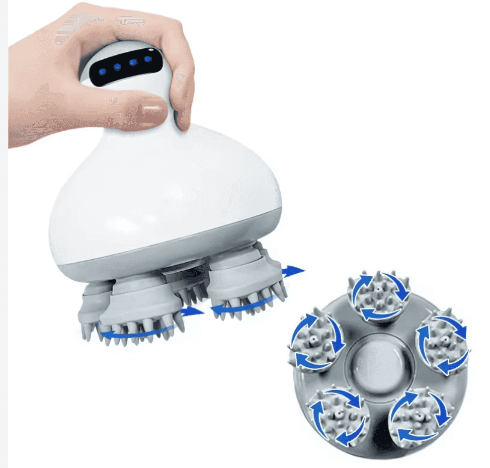 Cordless Electric Scalp Massager – 96 Silicone N...


