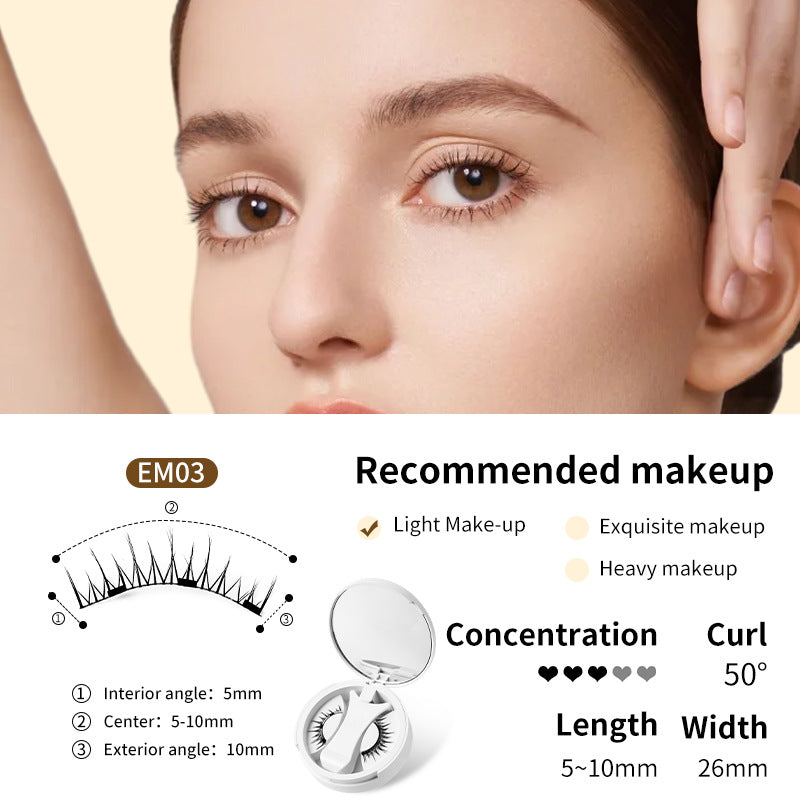 Magnetic False Eyelashes Set – Glue-Free with Applicator & Case