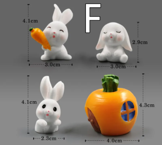 Mini Resin Animal Figurines – DIY Fairy Garden & Terrarium Decor