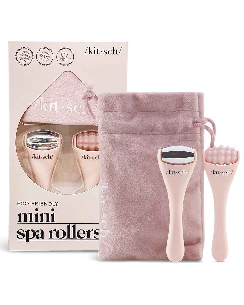 Kitsch Mini Facial Roller & Ice Face Roller Set …

