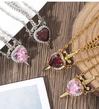 Love Dagger Couple Necklace