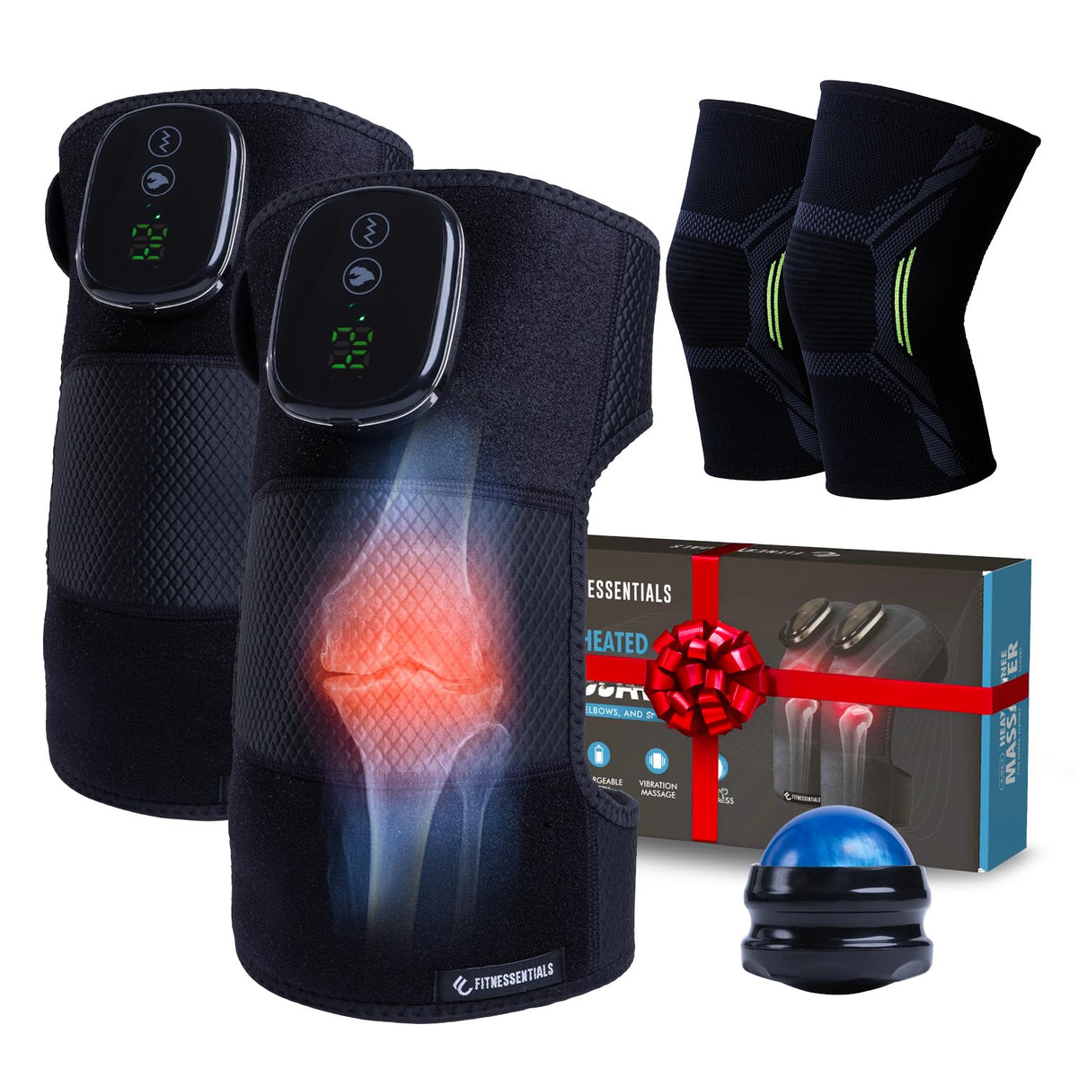 Wireless Knee Massager with Compression

