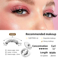 Magnetic False Eyelashes Set – Glue-Free with Applicator & Case