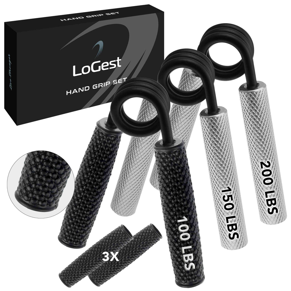 Metal Hand Grip Set