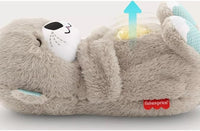 Baby Soothing Otter Plush Toy – Sound Machine with Breathing Motion & Soft Lights