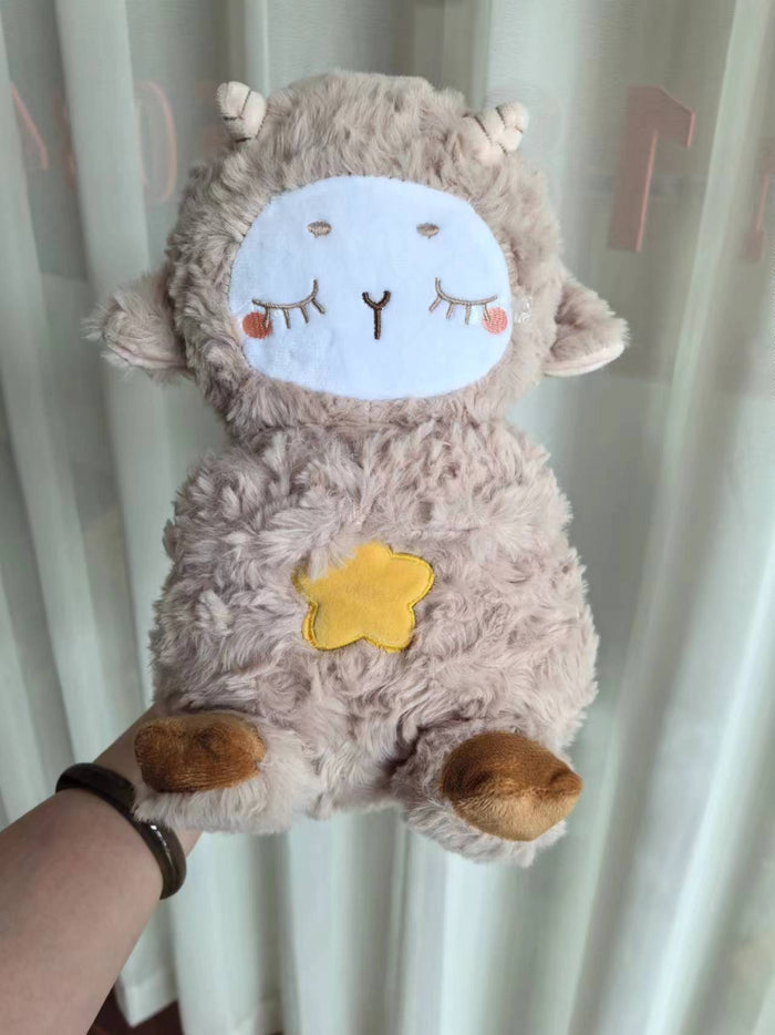 Baby Soothing Otter Plush Toy – Sound Machine with Breathing Motion & Soft Lights