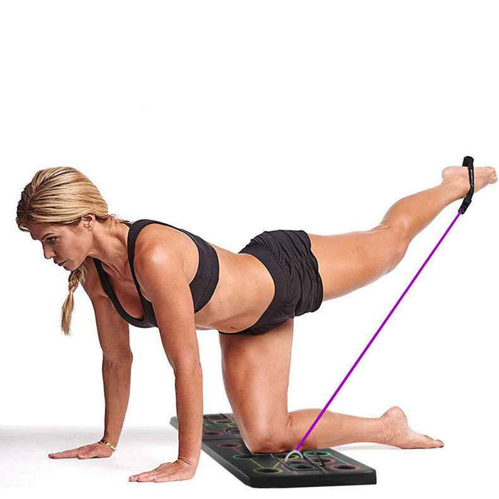 Push-Up Board with Resistance Bands