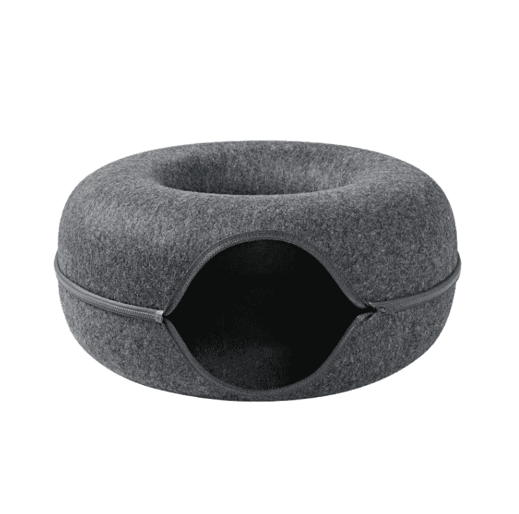 Four Seasons Wool Felt Cat Tunnel & Bed


