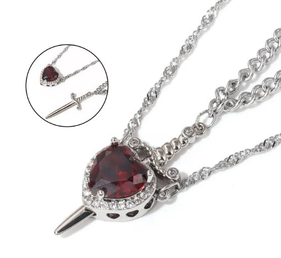 Love Dagger Couple Necklace