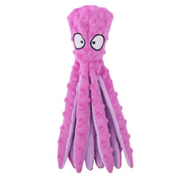 Interactive Squeaky Plush Octopus Pet Toy – Bite-Resistant Fun