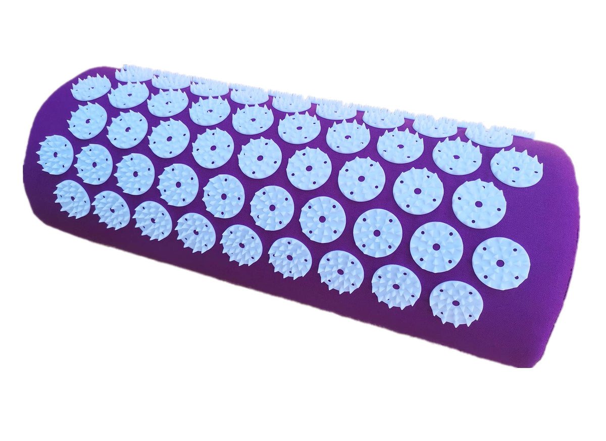 DoroSun Acupressure Pillow Acupuncture Massager for Massage Neck Back Head Pain Relief Relieves Muscle Stress Relaxation Purple