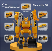 Magnetic Building Blocks Engineering Vehicle Set – 35 Pieces