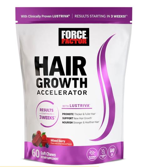 Hair Growth Accelerator Vitamin D Gummies | 60 Halal Chewable Supplements | Daily Wellness