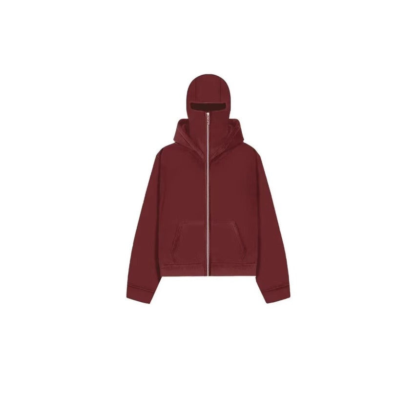 Men's Hooded Zip-Up Baseball Jacket – Lightweight Casual Layering