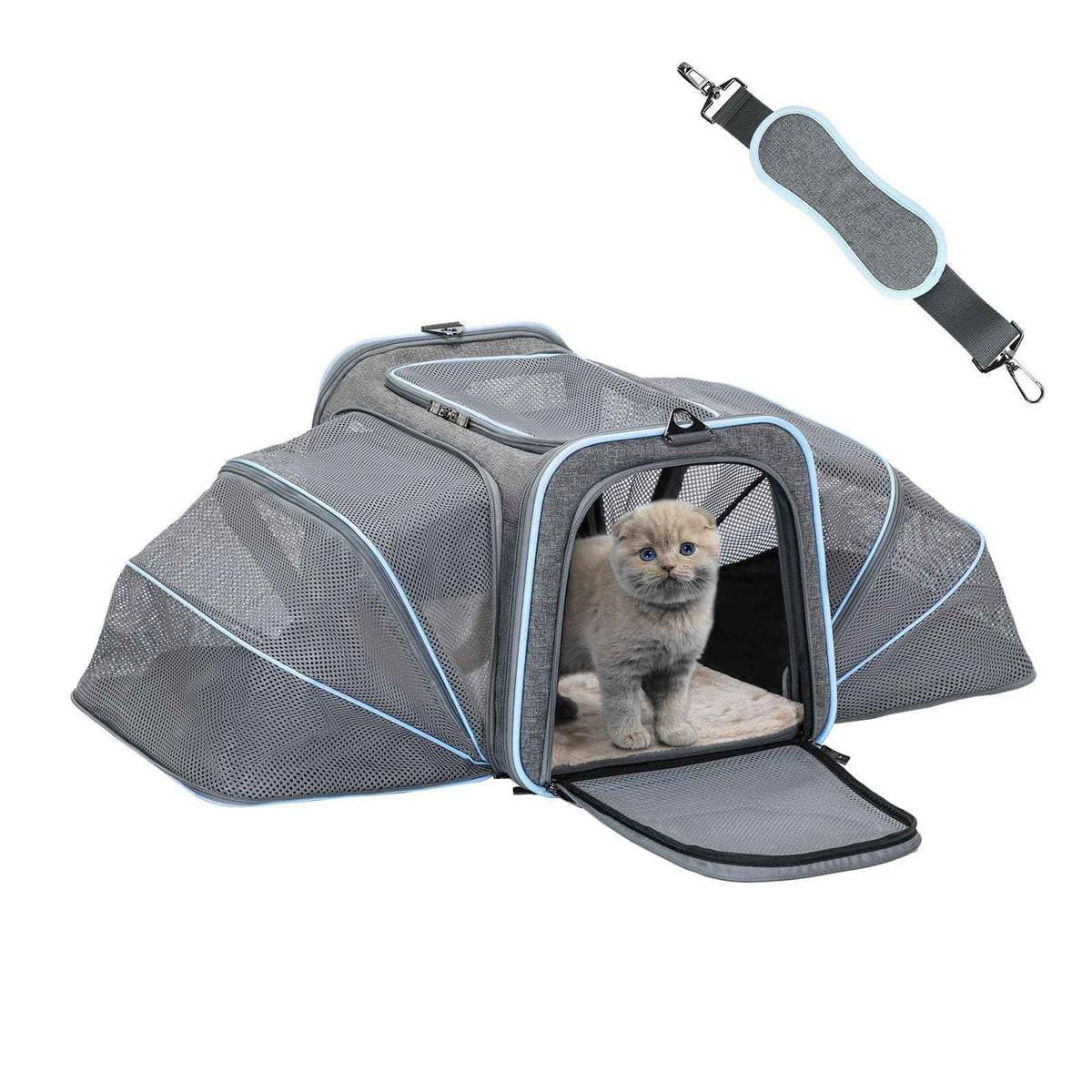 Expandable Airline-Approved Pet Carrier | Soft-S...

