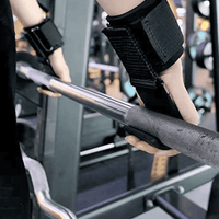 Weight Lifting Hooks with Wrist Wraps