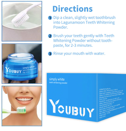 Teeth Whitening Powder – Enamel-Safe Stain Removal for a Brighter Smile